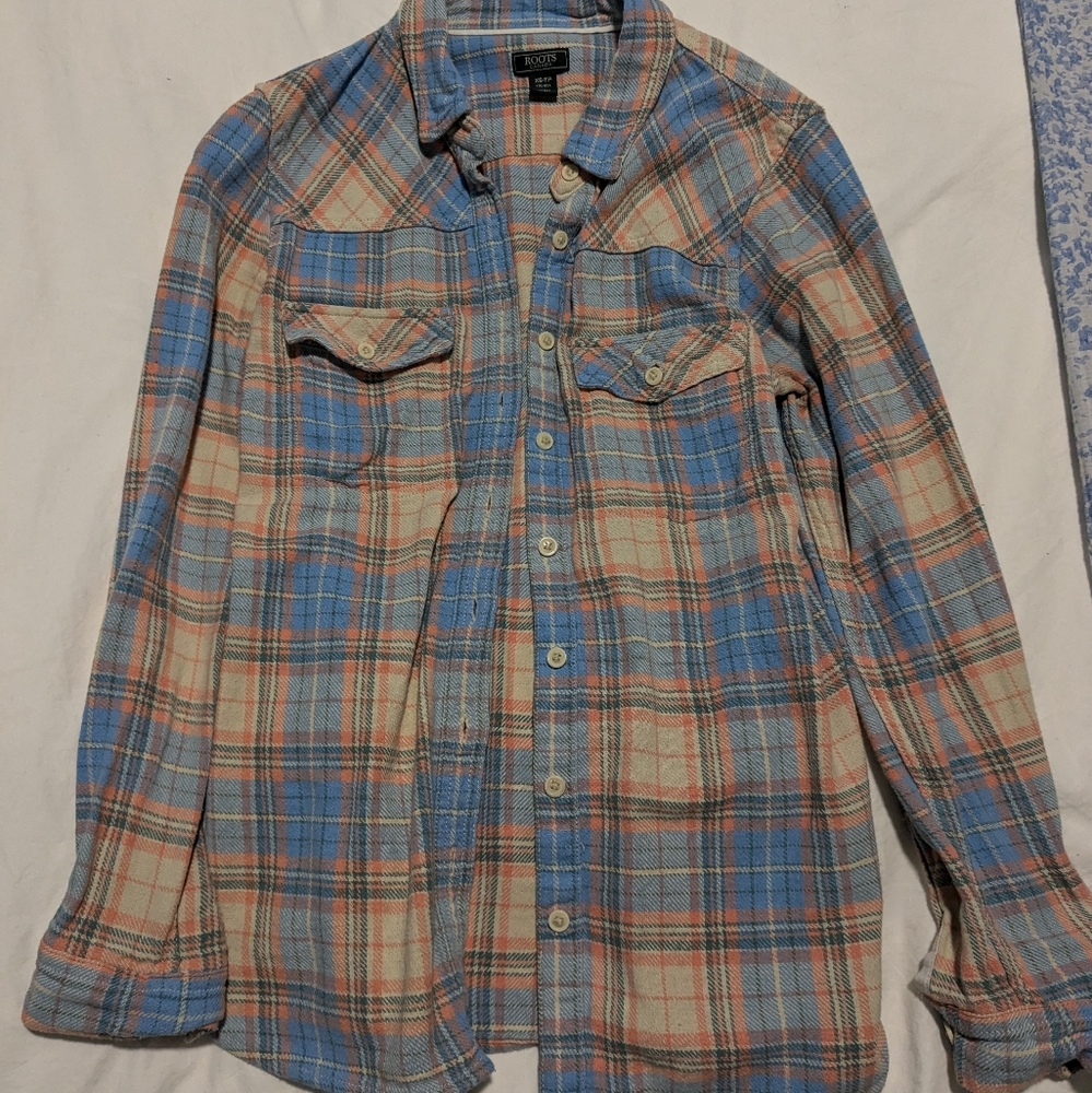 Roots flannel shirt